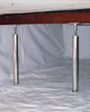 a crawl space repaired with crawl space jack posts and a crawl space liner for a home in Edgemoor 