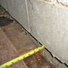Foundation wall separating from the floor in West Grove home