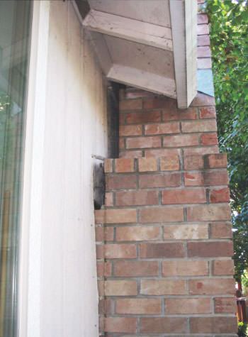 sinking, leaning chimneys that are in danger of collapse in West Grove